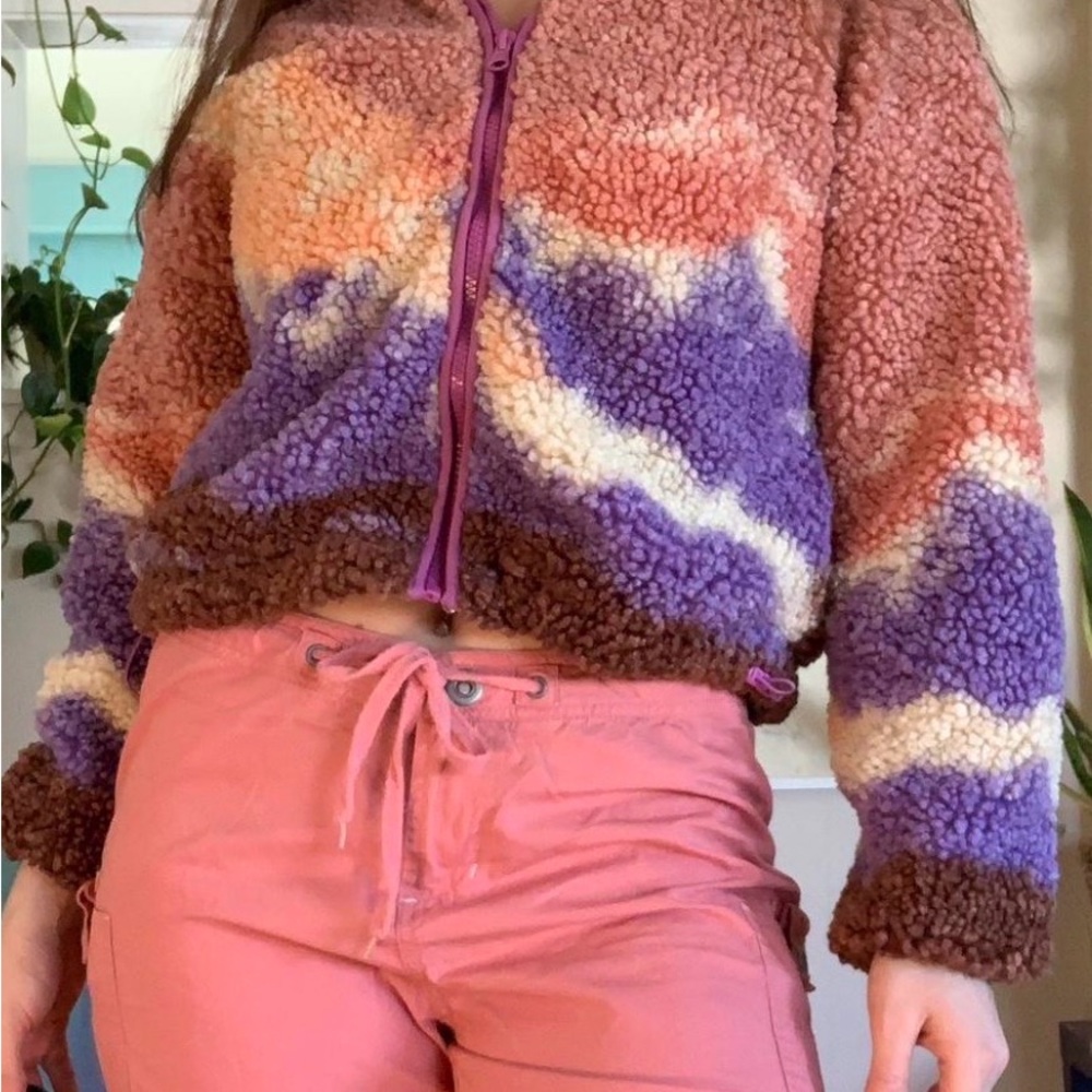 Wild Fable  Full Zip Teddy Sherpa
Pink Landscape Jacket